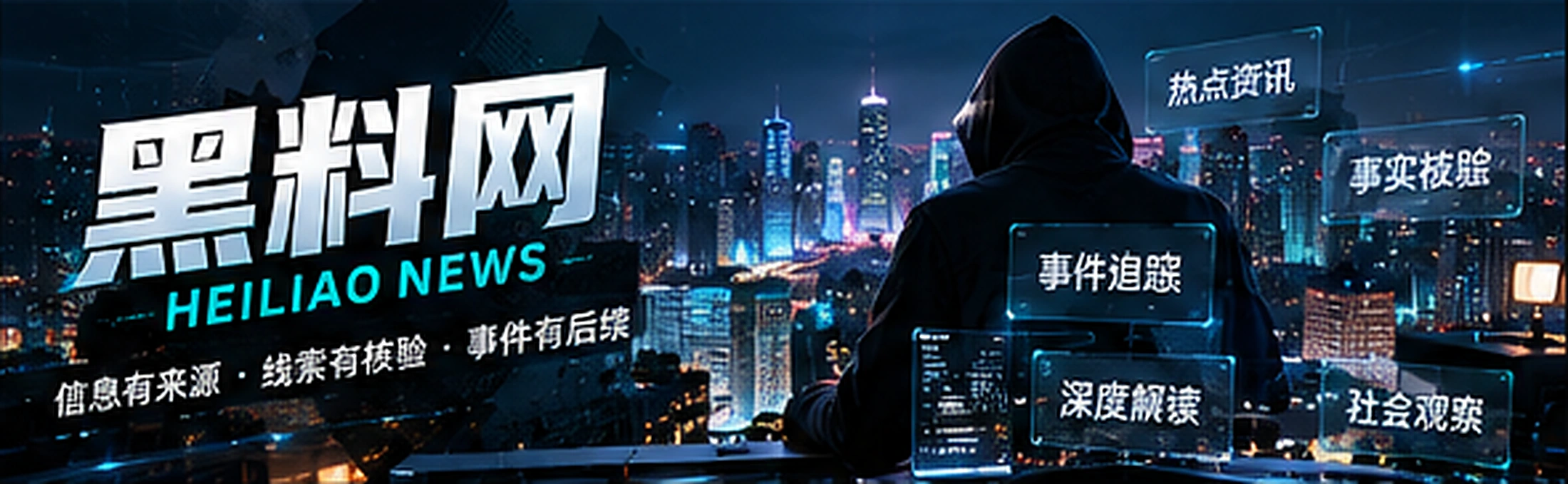 城市光影与资讯流概念视觉